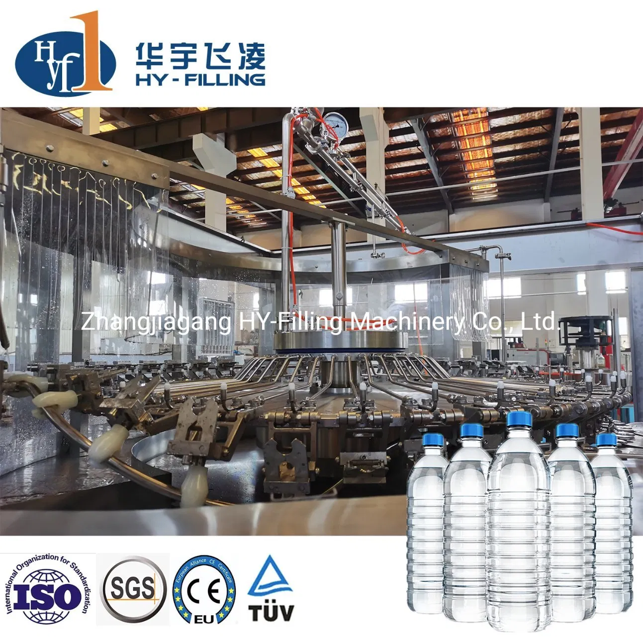 25000bph 750ml Glass Pet Bottle Can Line Plant Beverage/Juice/ Carbonated Drink Soda/Soft Drink/Mineral Pure Water Liquid Filling Automatic Bottling Machine
