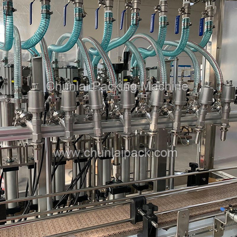 Soy Sauce Coconut Palm Oil Juice Syrup Foam Liquid Multi Head Overflow Gravity Fill Bottle Filling Machine