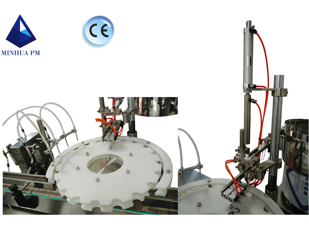 Automatic Spray Plastic Glass Bottle Dropper Peristaltic Pump Daily Chemical Vial Filler Eye Drops Liquid Filling and Capping Machine