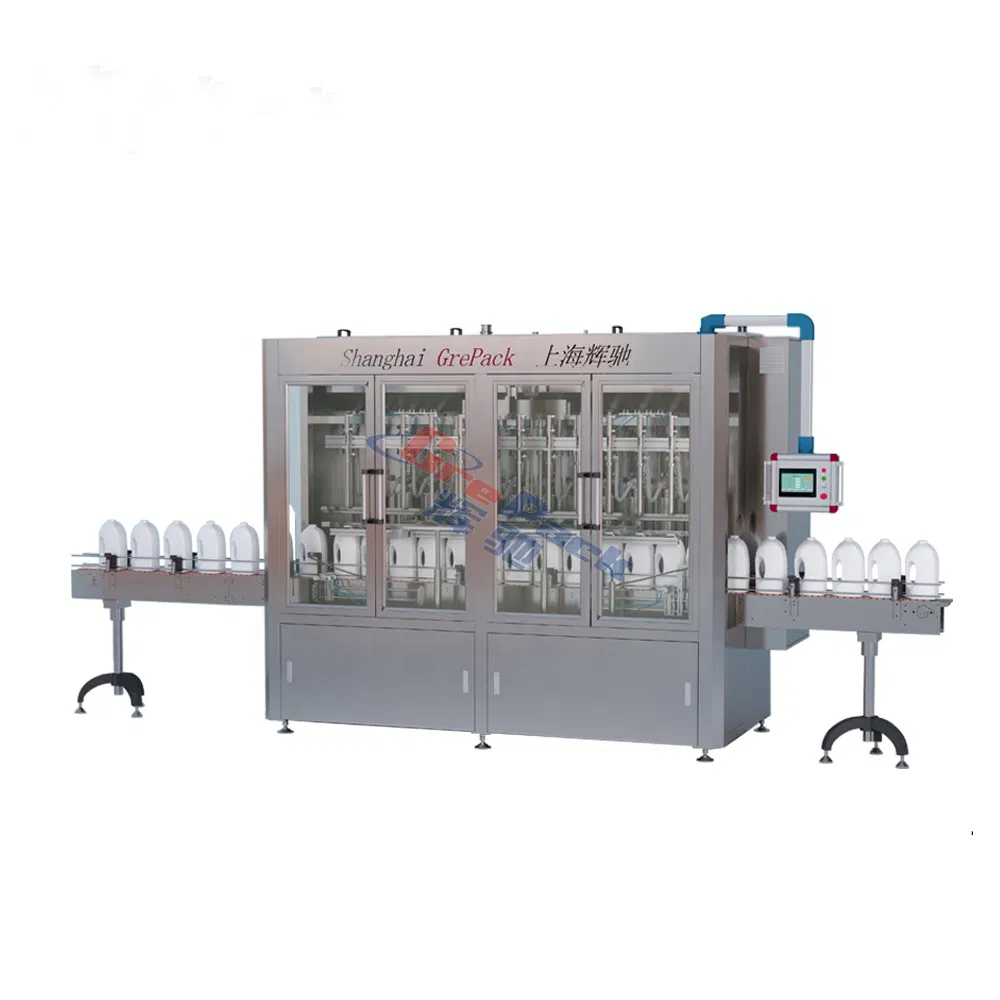 Best Selling Servo Piston Type Plastic Glass Bottle Liquid Filling Machine with High Accuracy Within +/-0.5%