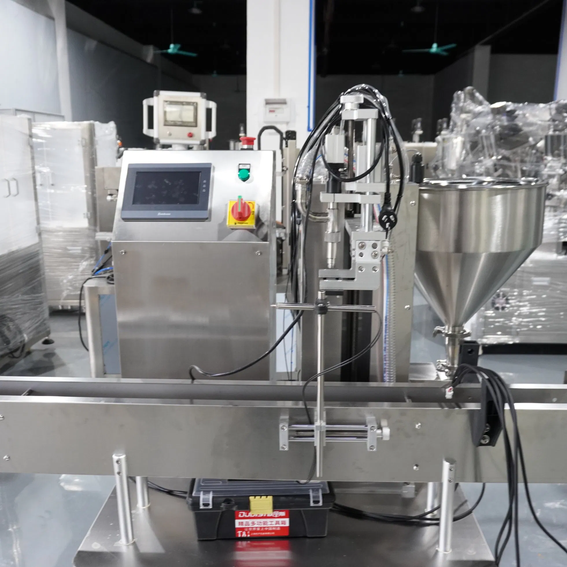 Automatic Shampoo Skincare Face Cream Foundation Ointment Wax Hair Care Liquid Semi-Automatic Filling and Capping Sealing Machine for Cosmetic Production Line