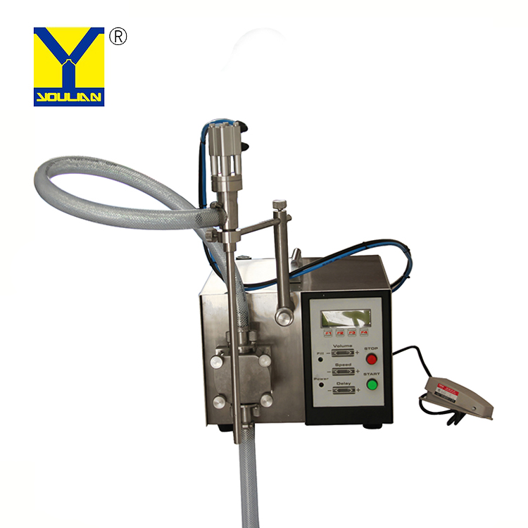 Gzd-100q High Precision Gear Pump Filling Machine for Juice Oil Honey Cosmetics Liquid Beverage Perfume