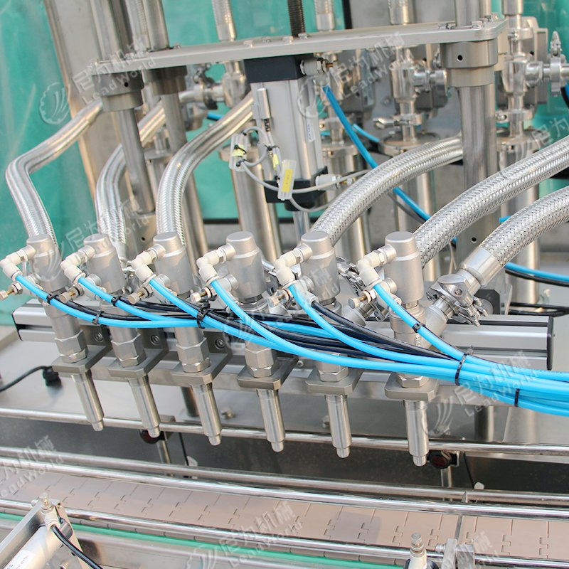 Automatic Liquid Condiment Cooking Peanut Butter Edible Oil Tomato Sauce Honey Shampoo Cleaning Detergent Plastic Glass Bottle Volumetric Filling Machine