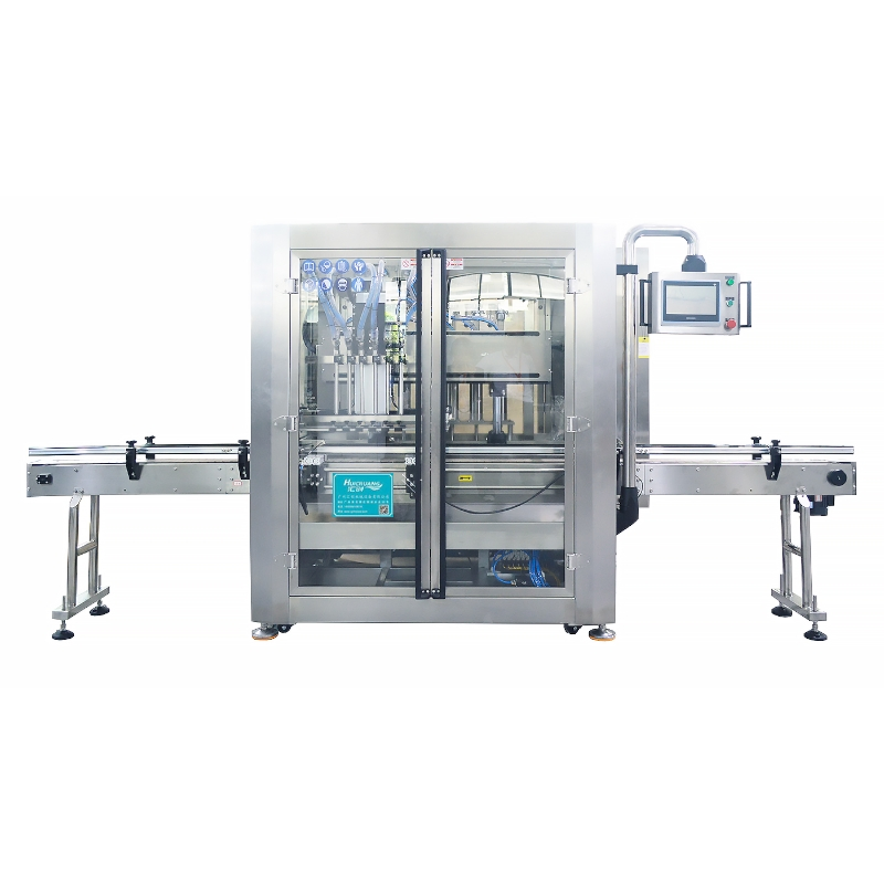 Overflow Type Filling Machine Consistent Liquid Level Transparent Bottle Filling
