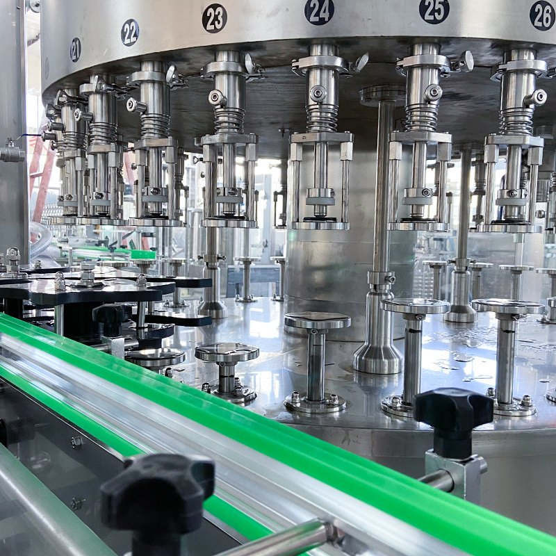 Liquid Automatic 12, 16, 18 Heads Whisky Spirit Wine Bottle Gravity Siphon Overflow Filling Machine with Feeding Pump