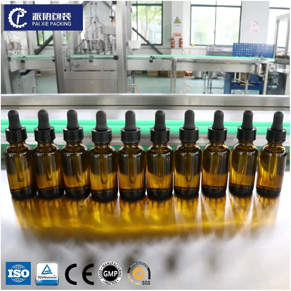 Full Automatic Servo Precision Essential Oil Perfume Glass Bottle Liquid Filling Sealing Machine for Daily Chemical Medicine Industry