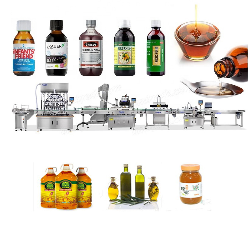 Automatic Piston Type Overflow 1-5L Wine Liquid Bottled Water Filling Machine