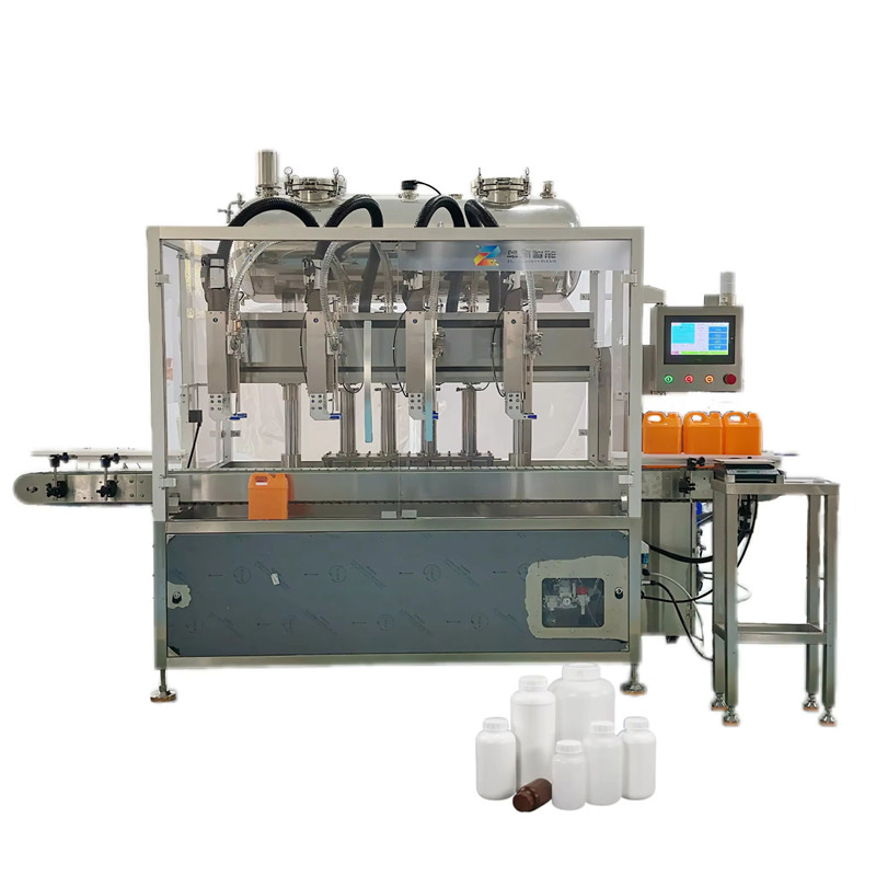 Automatic 4 Heads Gear Pump Servo Doser Bottle Viscous Liquid Filling Machine