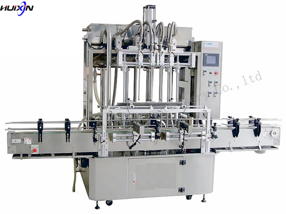 Multi-Head Linear Type Full Automatic Cosmetic Cream Lotion Shampoo Liquid Soap Detergent Bottle Servo Driven Volumetric Piston Liquid Filling Machine