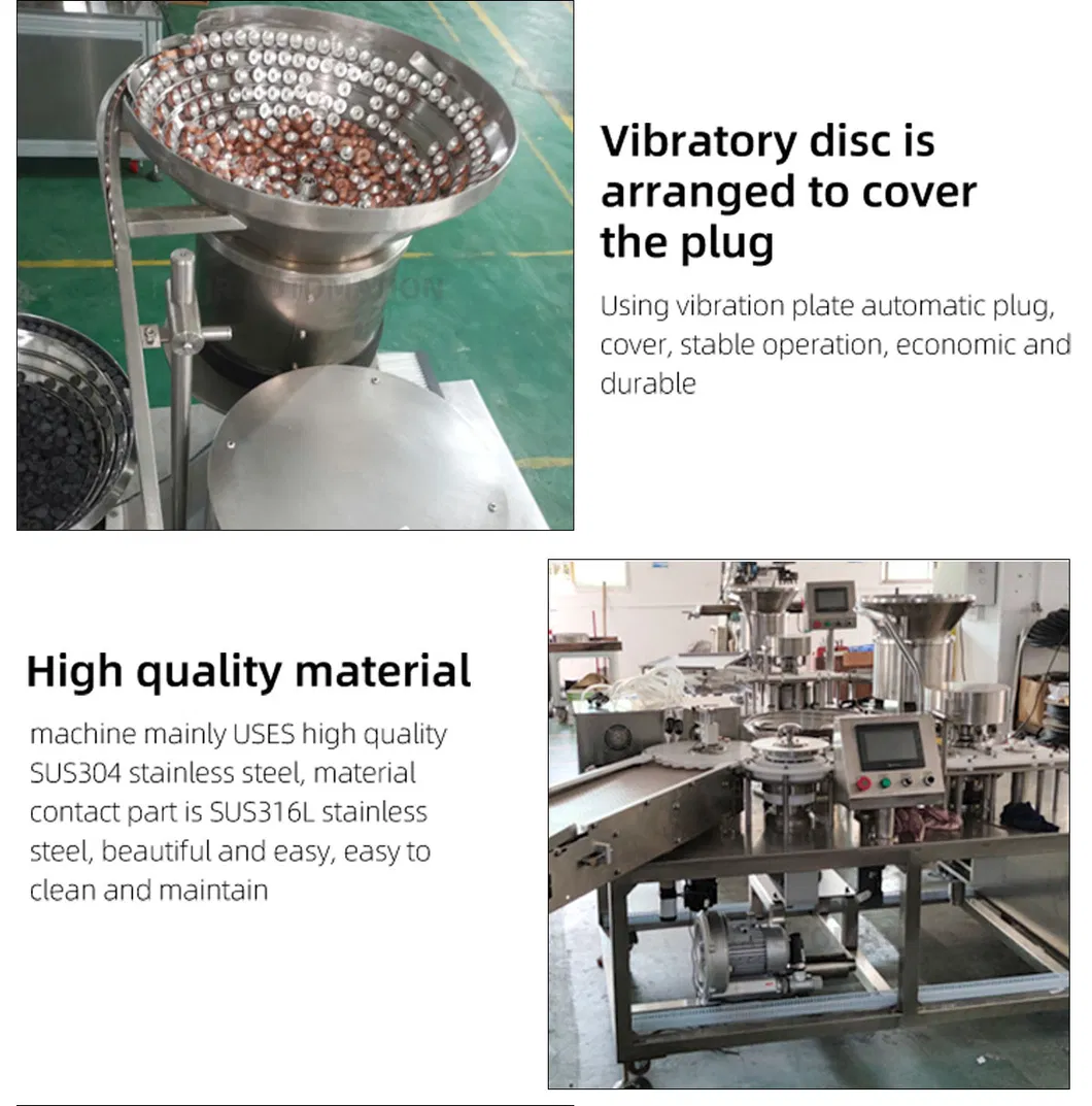 Fully Automatic Quantitative Multi-Head Liquid Vial Filling Machine