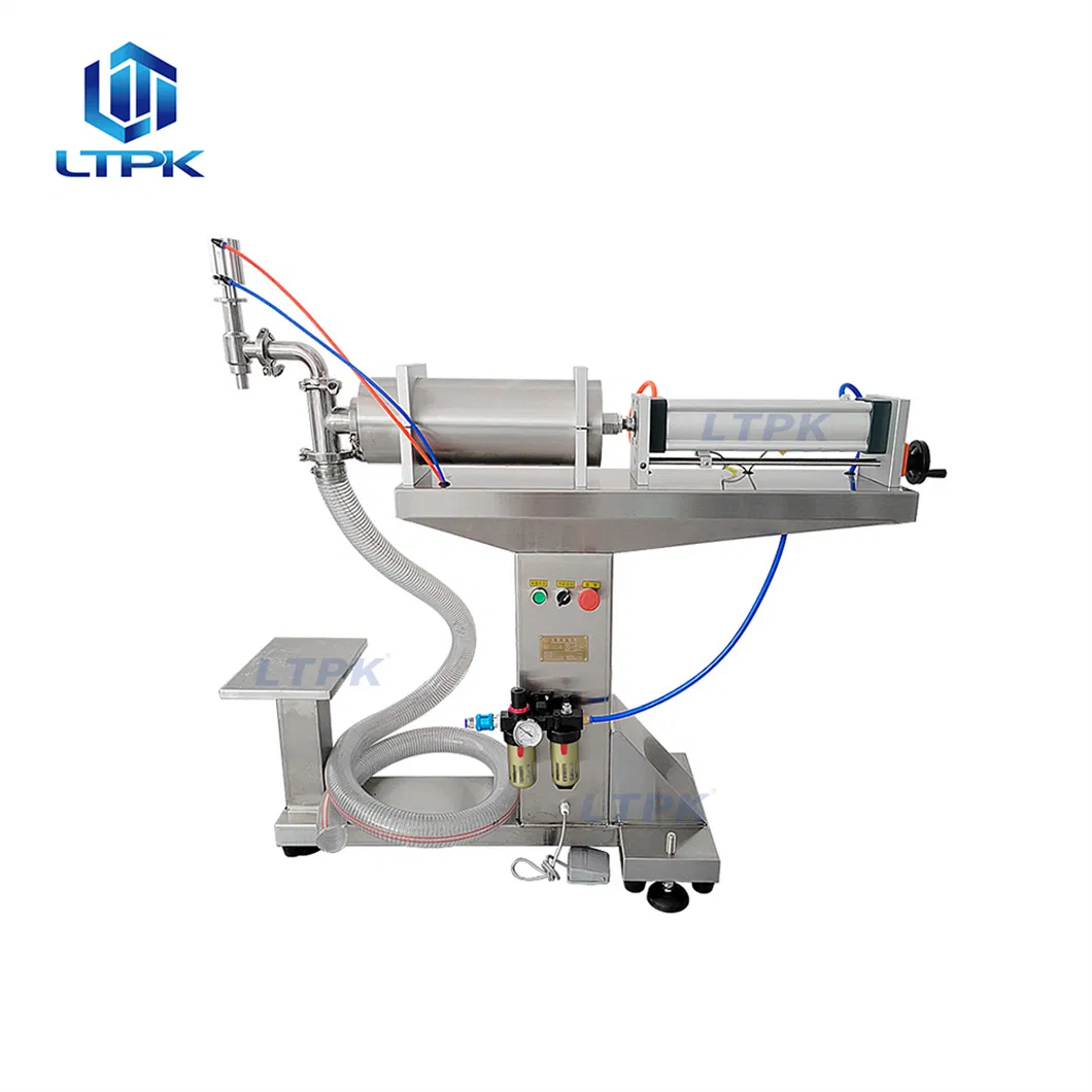 100-1000ml Vertical Semi Automatic Floor Type Low Viscosity Gel Juice Cooking Olive Oil Liquid Filling Machine
