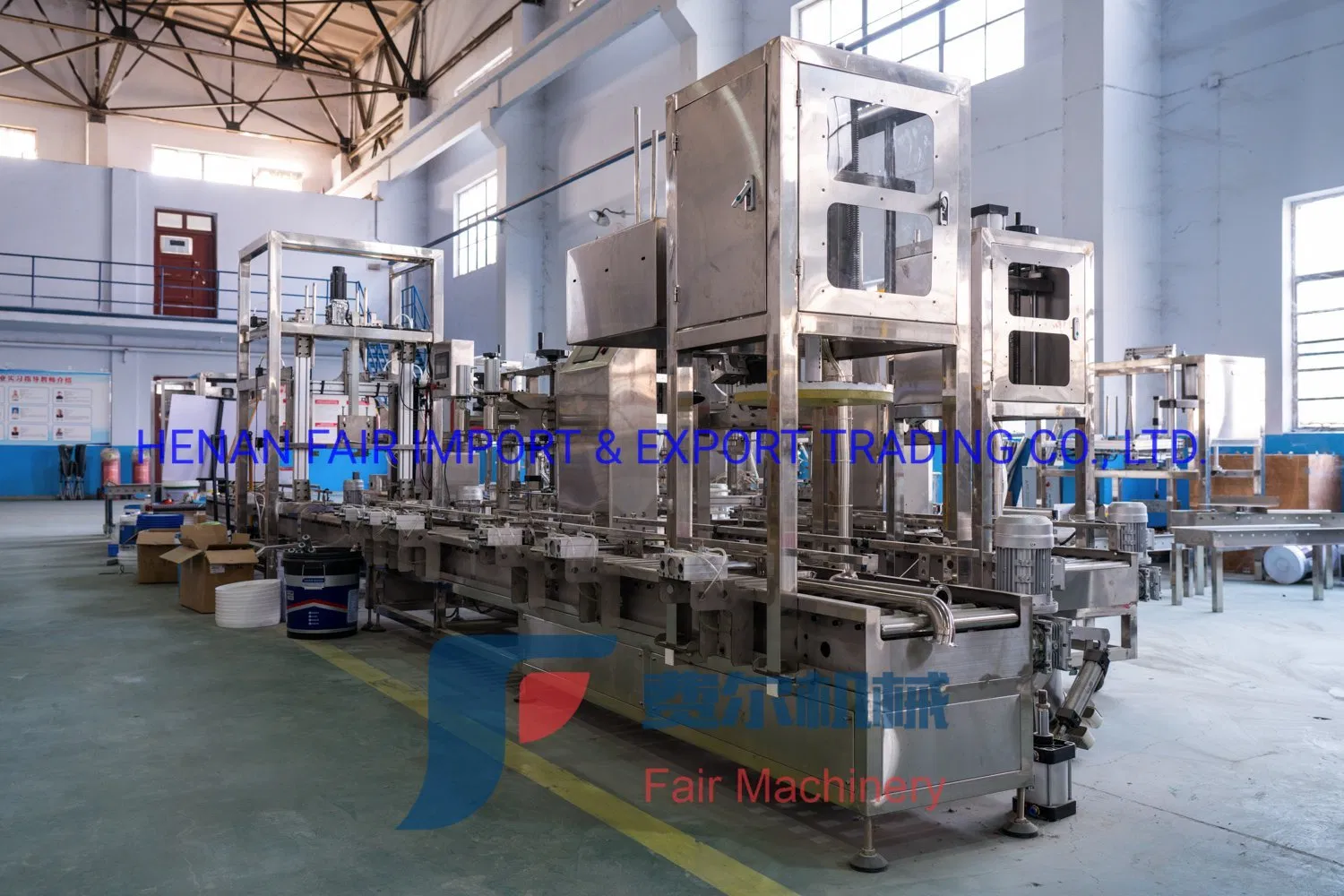 Full Automatic 2-6 Nozzles 1-20L Solvent Liquid/Engine Oil/Paint Filling Machine for Jar Cans/Buckets/Pails