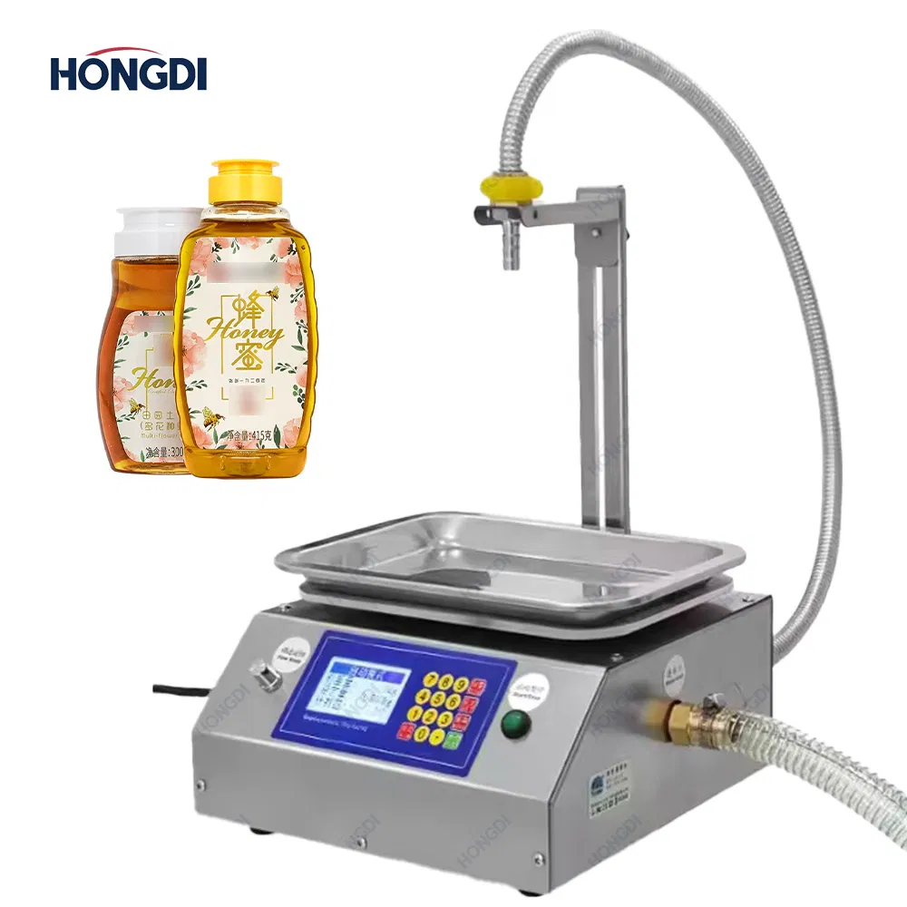 Compact Semi-Automatic Liquid and Paste Filling Machine for Honey, Peanut Butter, and Chili Sauce