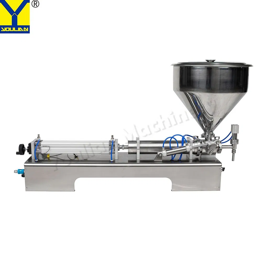 Semi Auto Pneumatic Single Head Liquid and Paste Plastic Bottle Can Jar Filling Bottling Machine