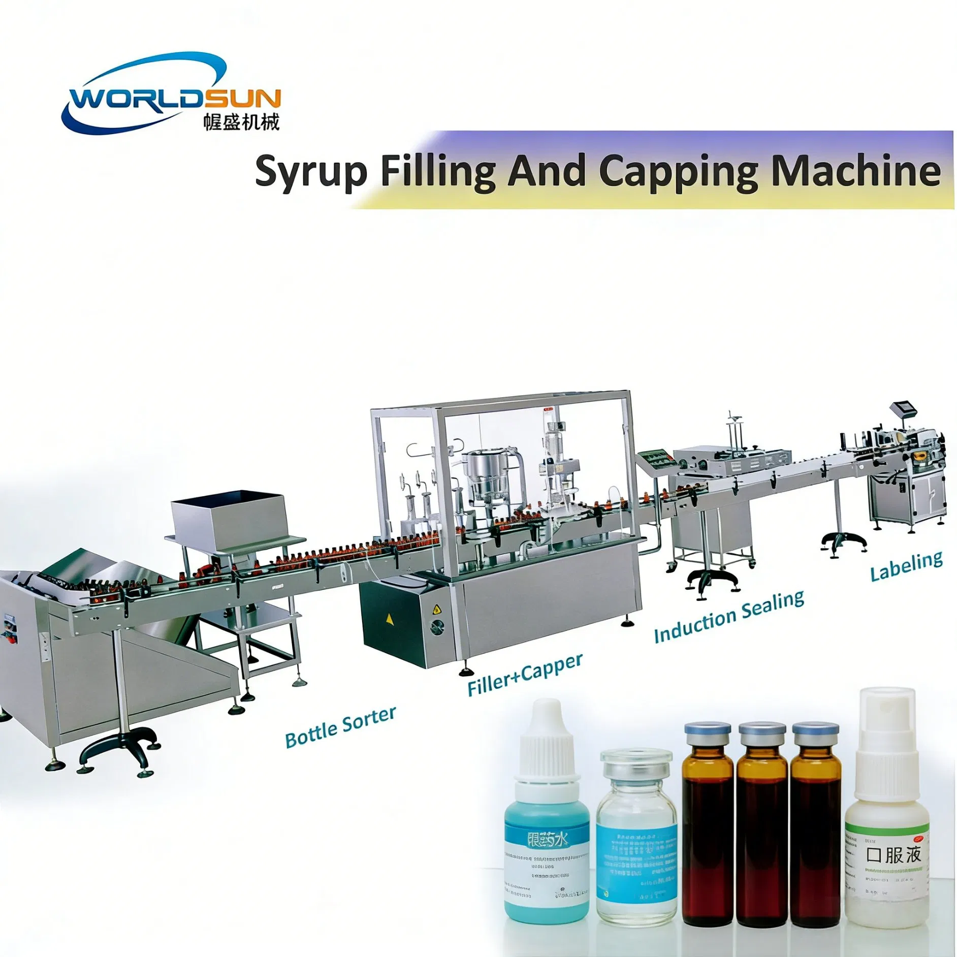 Eye Drop/Essential/Syrup/Oral Liquid/Pharmaceutical/Vial Filling Machine