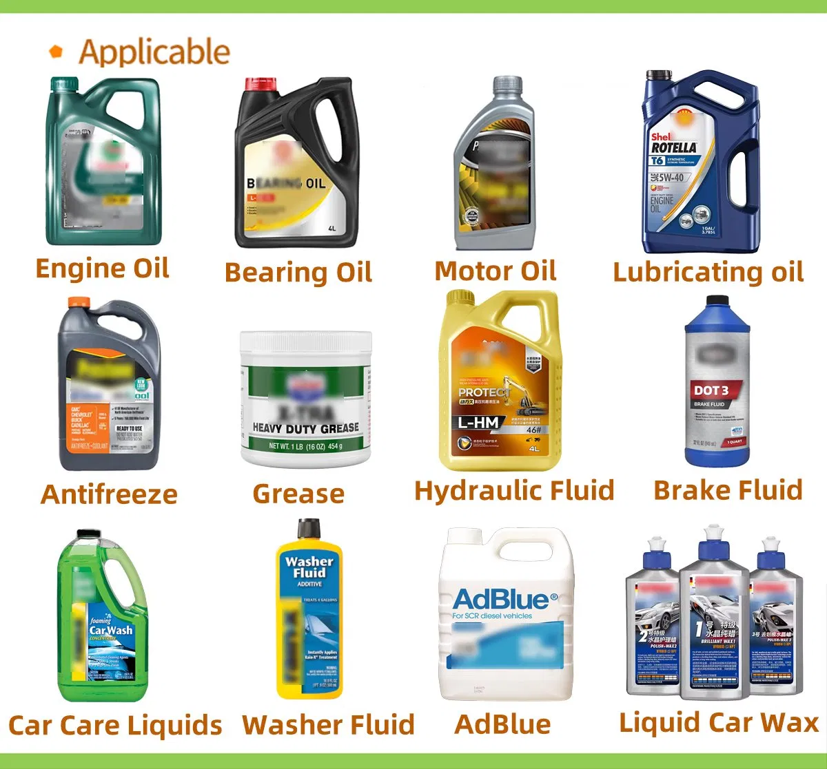 Automatic 1L-5L Motor Oil Lubricant Oil Bottle Filling Machine Engine Oil/Grease/Brake Fluid/Antifreeze Liquid Bottle Filling Machine Bottle Packing Machine