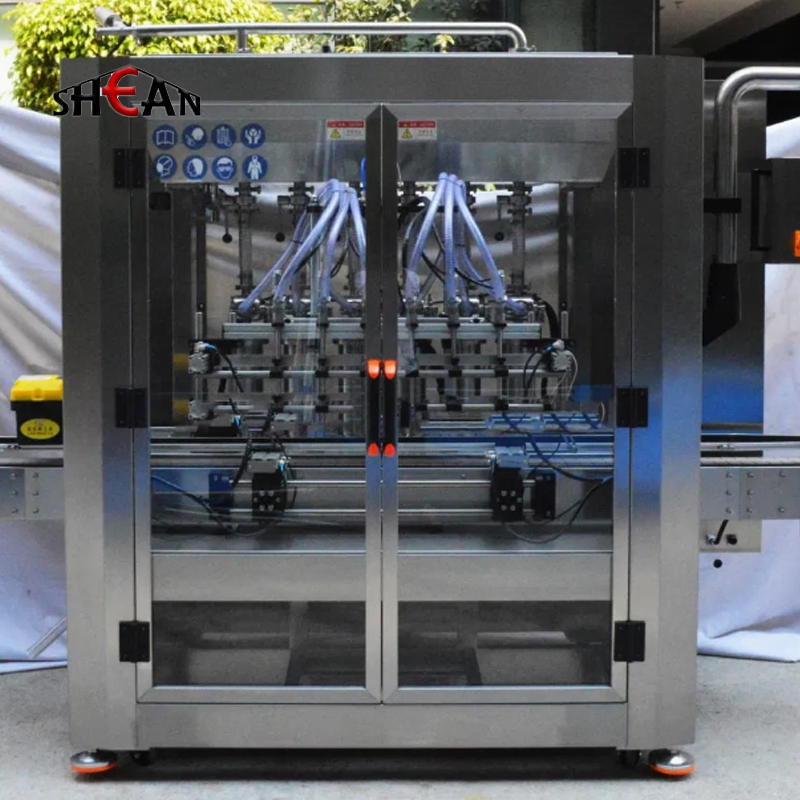 High Quality Multi-Head Straight Line Liquid Linear Can Condiment Soy Sauce Filling Machine