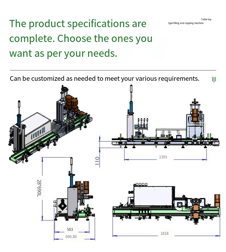 Automatic Olive Oil Water Perfume Liquid Bottle Filling and Capping Machine with Electric Power