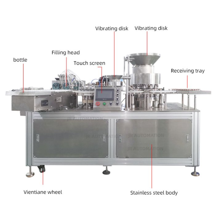 Fully Automatic Quantitative Multi-Head Liquid Vial Filling Machine