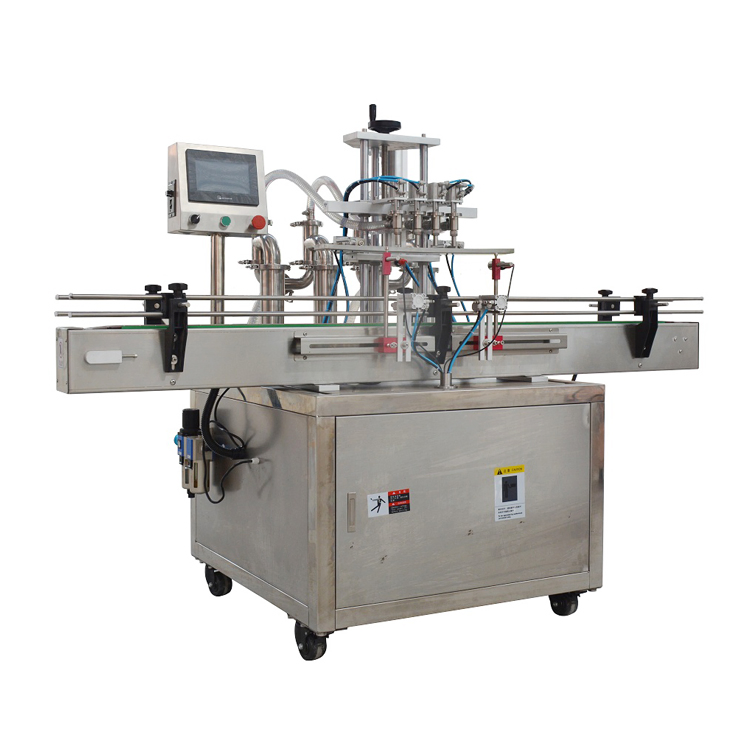 High Quality Multi-Head Bottle Solution Pneumatic Isobaric Water Sauce Liquid Filling Machine