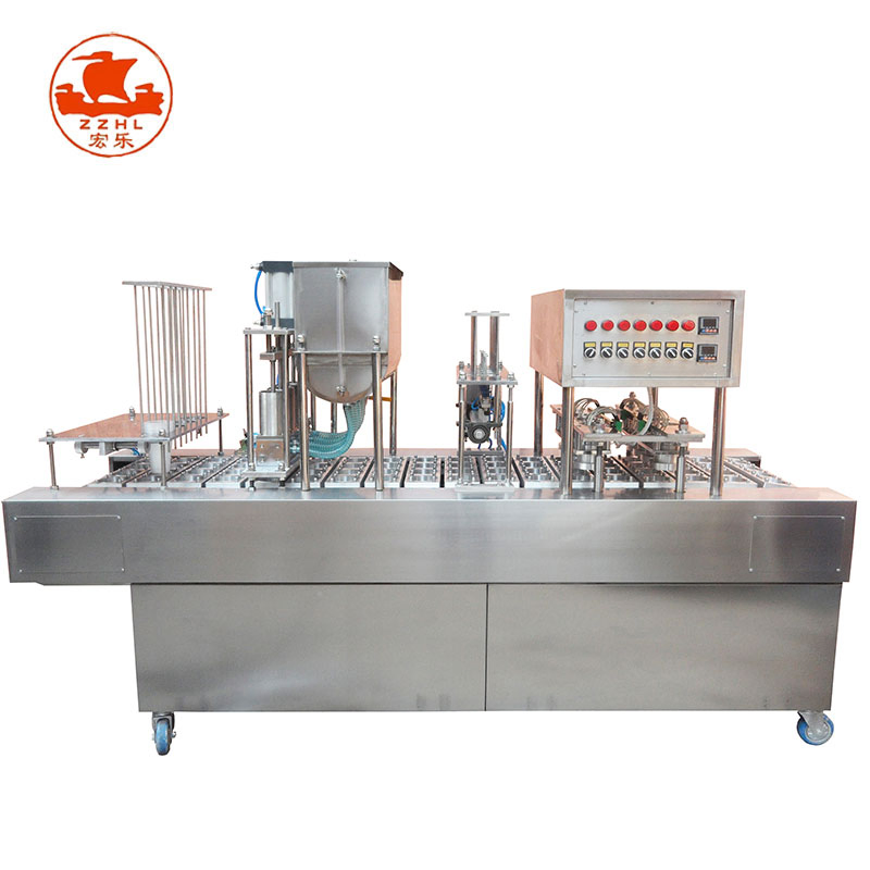 Automatic High Viscosity Liquid Yogurt Cup Filling Machine Coffee Water Cup Nitrogen Filling and Sealing Machine