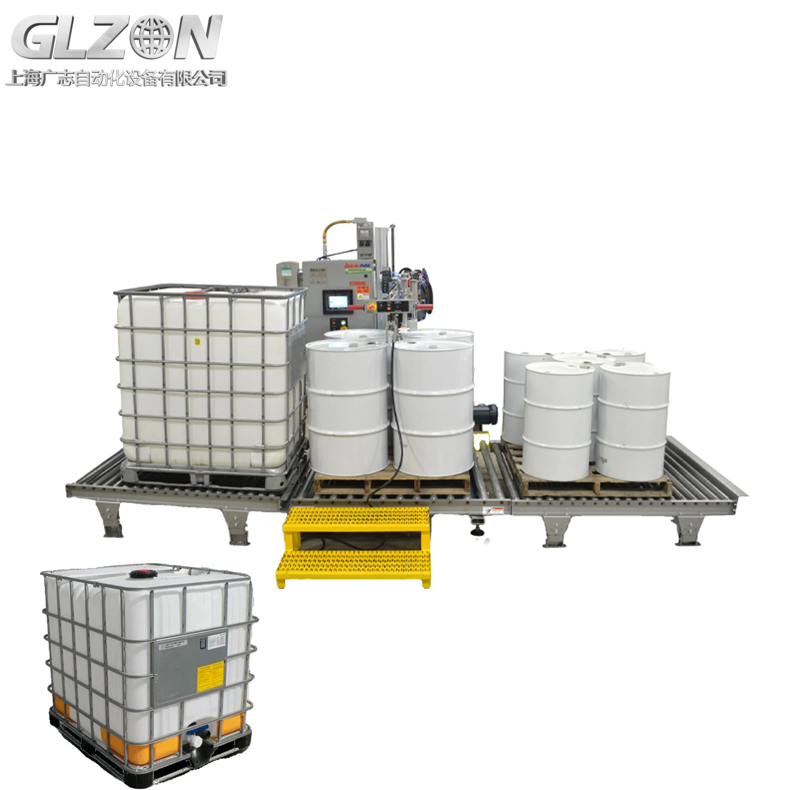 IBC Filling Machine and Capping Machinery Machine for Solvent/Paint/Chemical/Lubricating Oil/Liquid/Glue