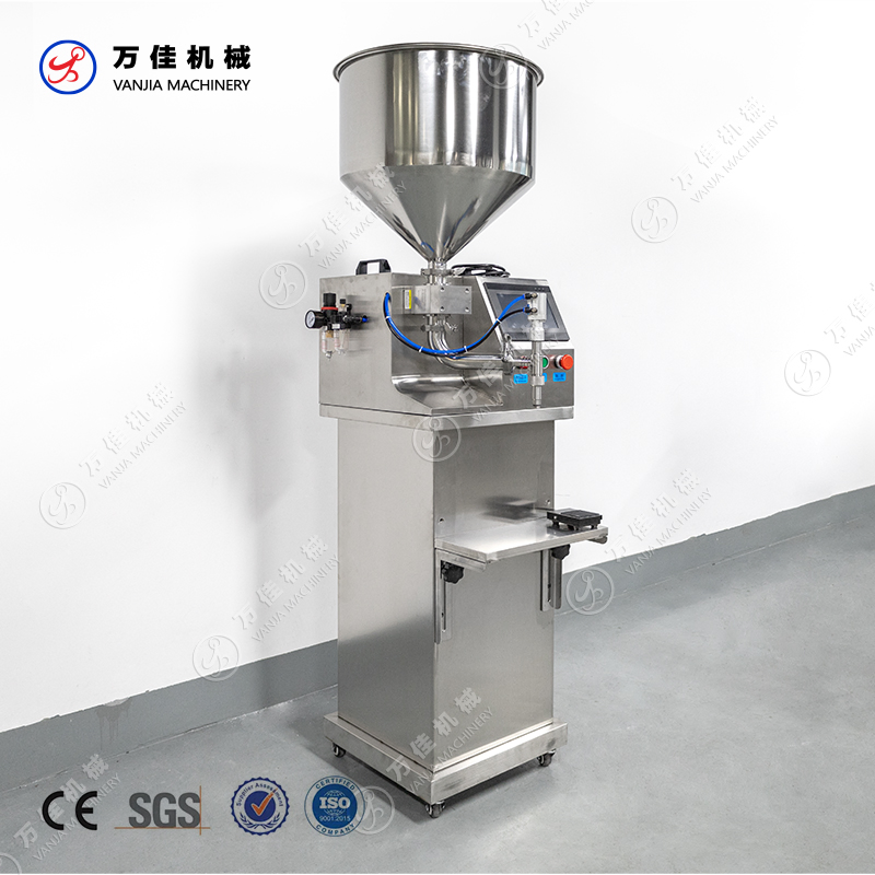 Semi Automatic High Precision Ointment Gel Servo Driven Gear Pump Liquid Filling Machine