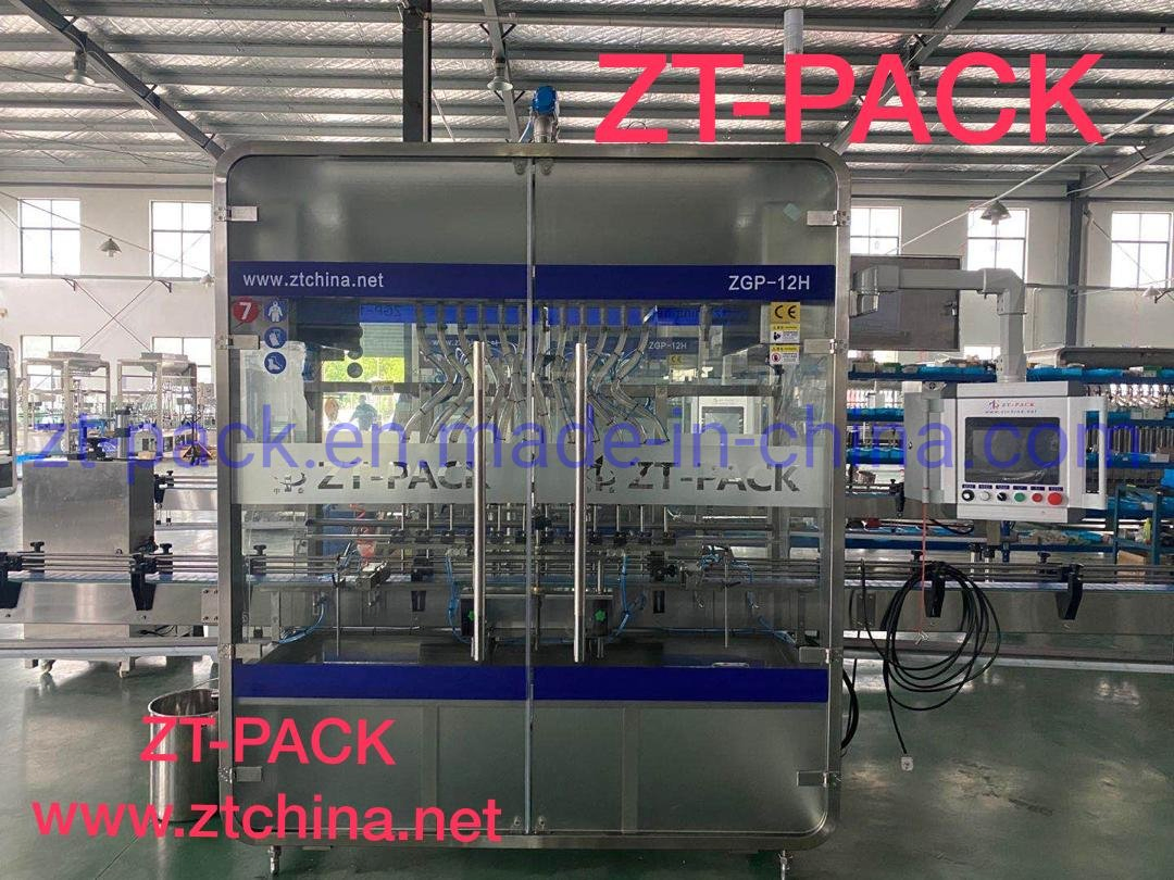 High Speed Self-Flow Gravity Ss Liquid Bottle Filling Machine