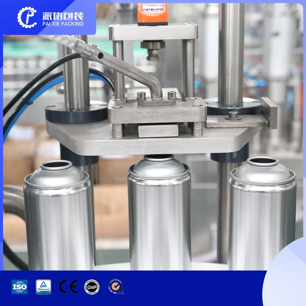 Automatic 2000 Bph Unitary Aerosol Metal Ball Metal Bottle Bag Gas Liquid Explosion -Proof Propellant Filling Machine