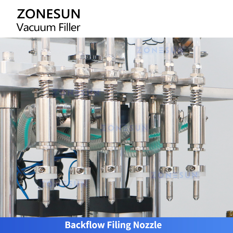 Zonesun Zs-Acf6 Automatic Isobaric Vacuum Beer and Sparkling Drink Liquid Level Overflow Filling Machine for Glass Bottles