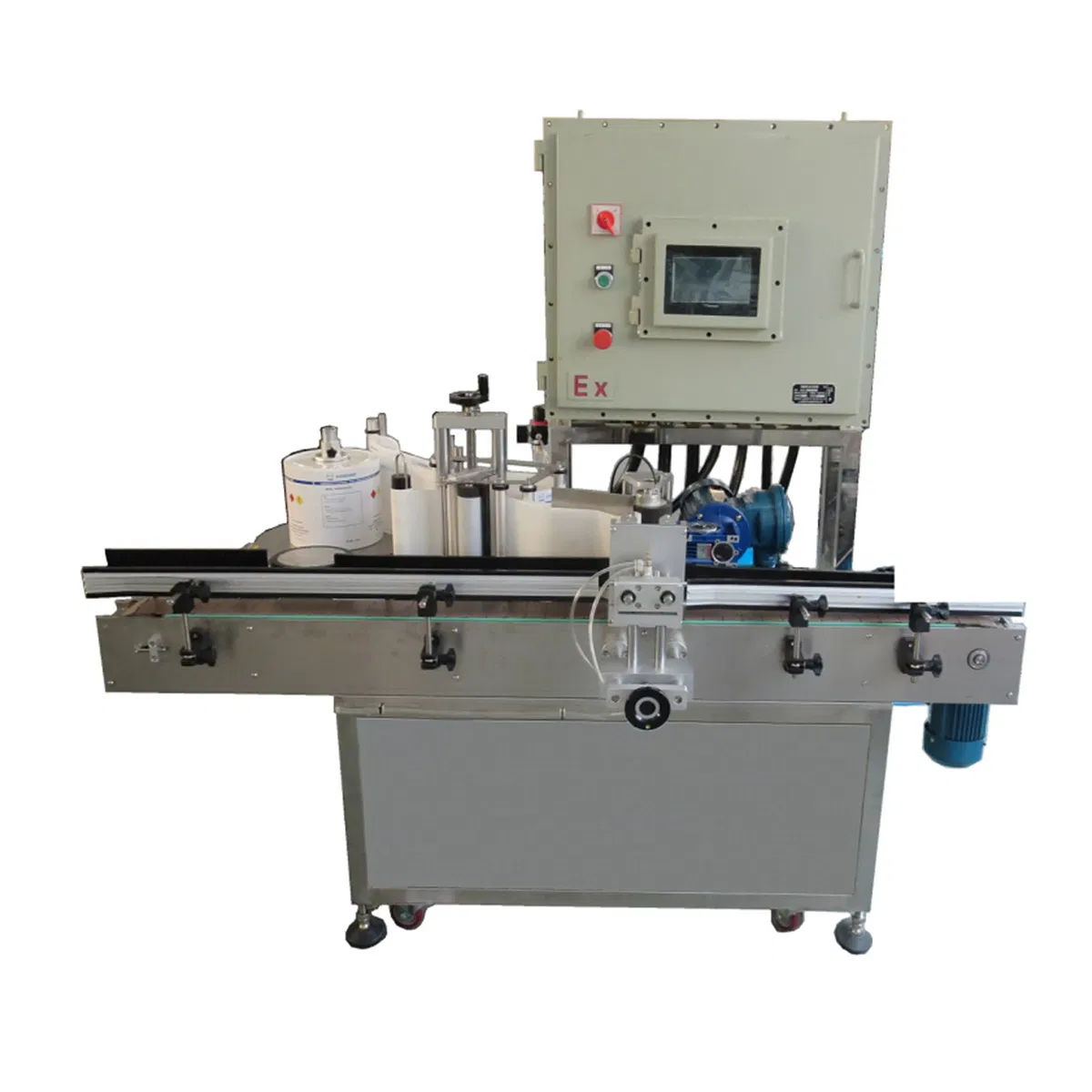 Automatic High Speed Explosion Proof Bottle Liquid Filling Labeling Machine Label Machine