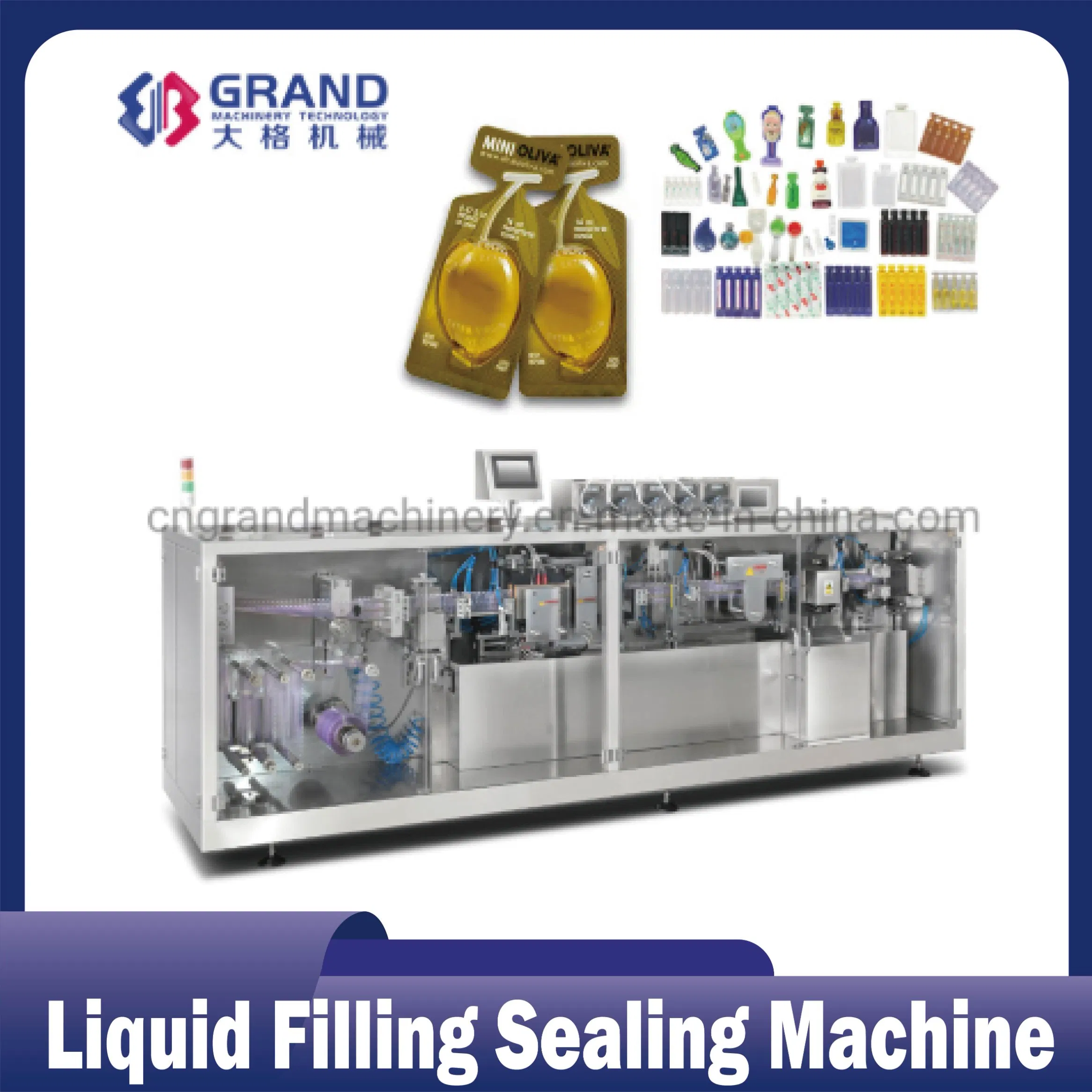 Fully Automatic Olive Oil Cosmetic Liquid Cream Blister Filling and Packing Machine Ggs-240