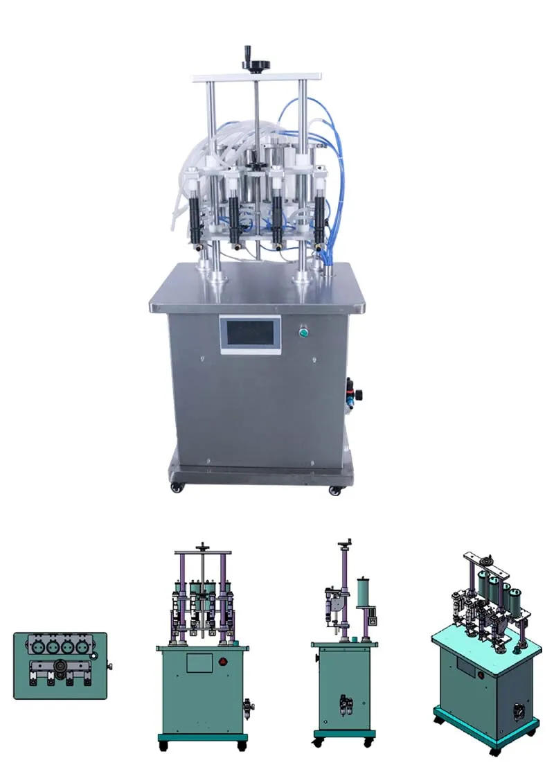 Four-Head Vacuum Perfume Filling Machine