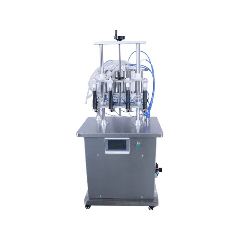 Four-Head Vacuum Negative Glass Bottle Liquid Spray Semi Automatic Perfume Filling Machine