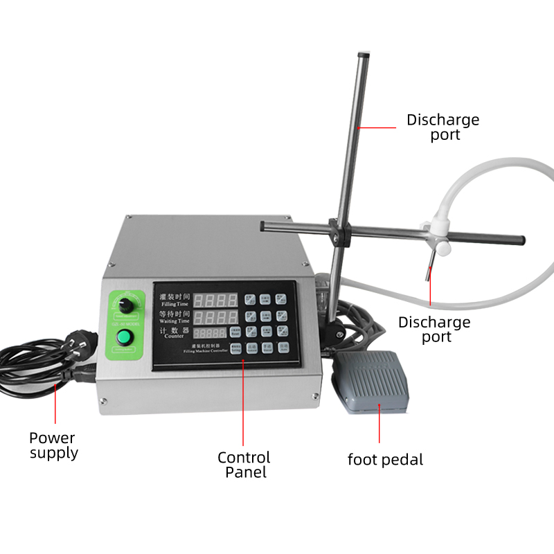 Desktop Small Single Head Peristaltic Pump Oral Liquid Manual Liquid Filling Machine
