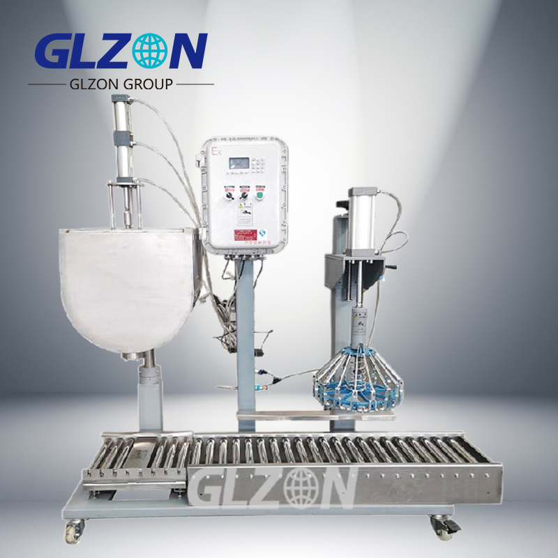 Automatic Jerry Can Filling Machine Oil Liquid &amp; Automatic Chemical Filling Machine with Gear Pump for Paint Oils &amp; Detergents