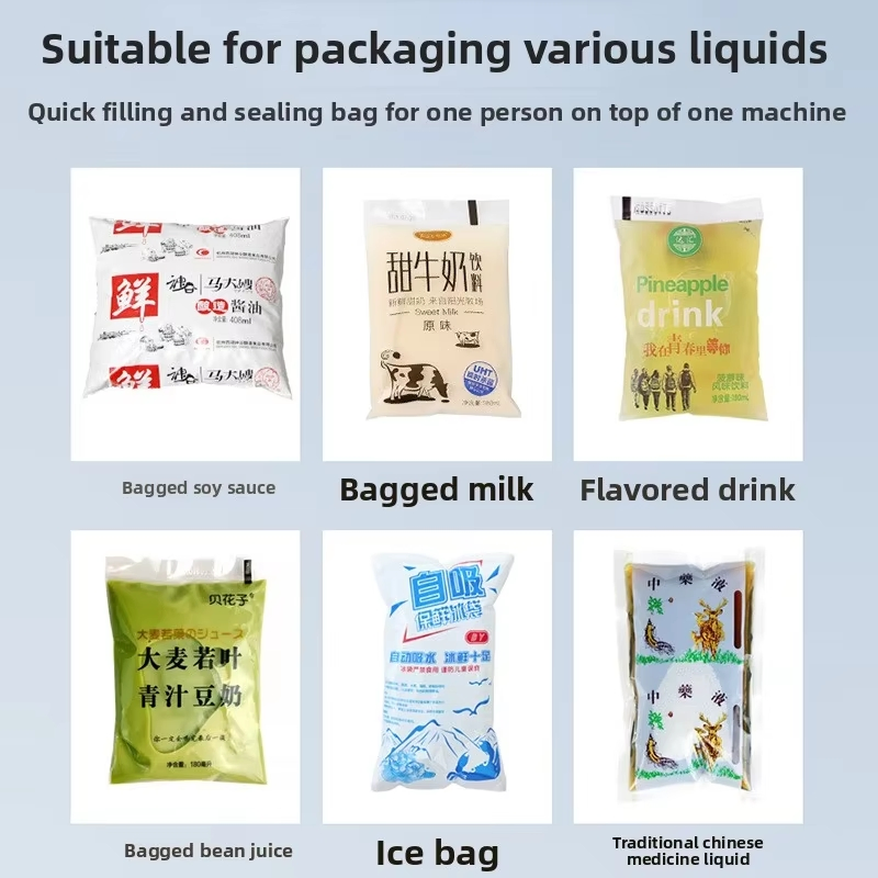 Automatic Vertical Sachets Liquid Filling Water Milk Pouch Packing Machine