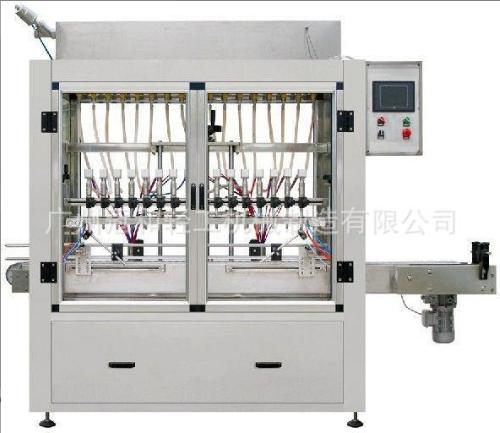 8 Linear Overflow Liquid Filling Machine for Detergent Oil Fluid