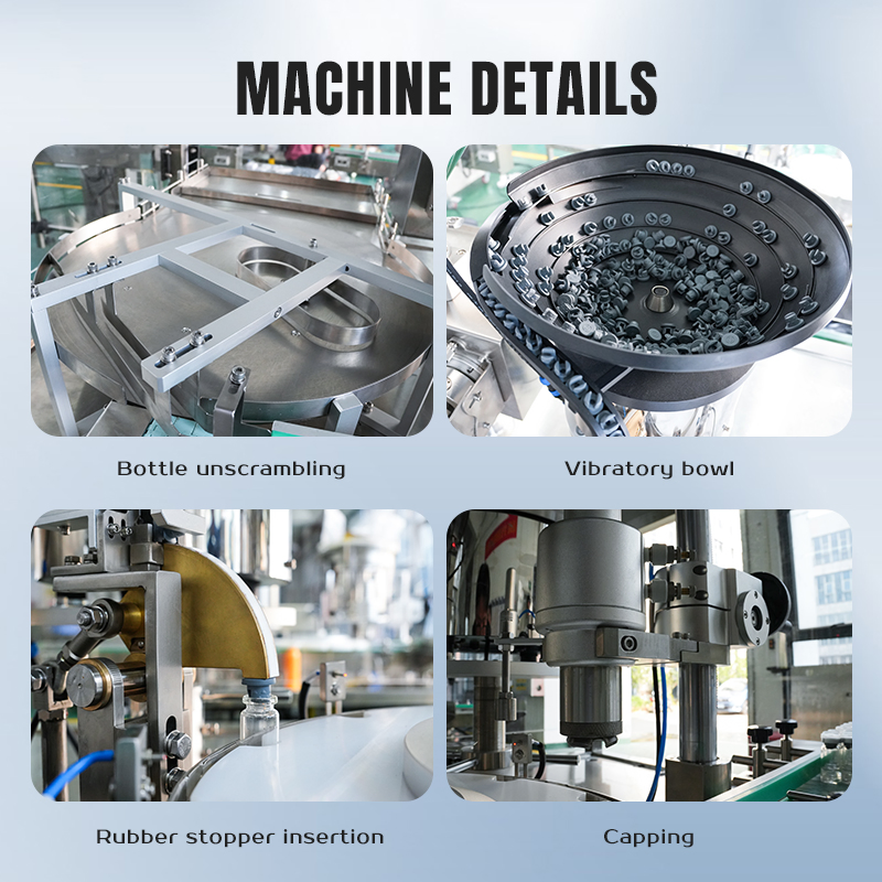 Vial Bottle Moisturizing Water Filling Machine Xbjz-1200 Low Viscosity Liquid Filling Equipment Filling Production Line