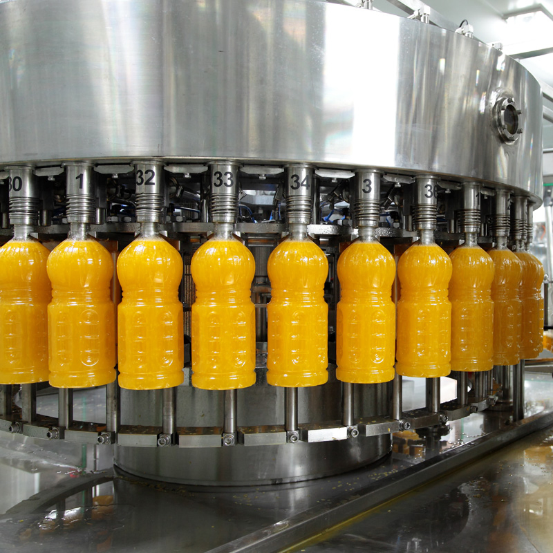Juice Filling Machine / Automatic Overflow Liquid Bottle Filler for Beverage Juice