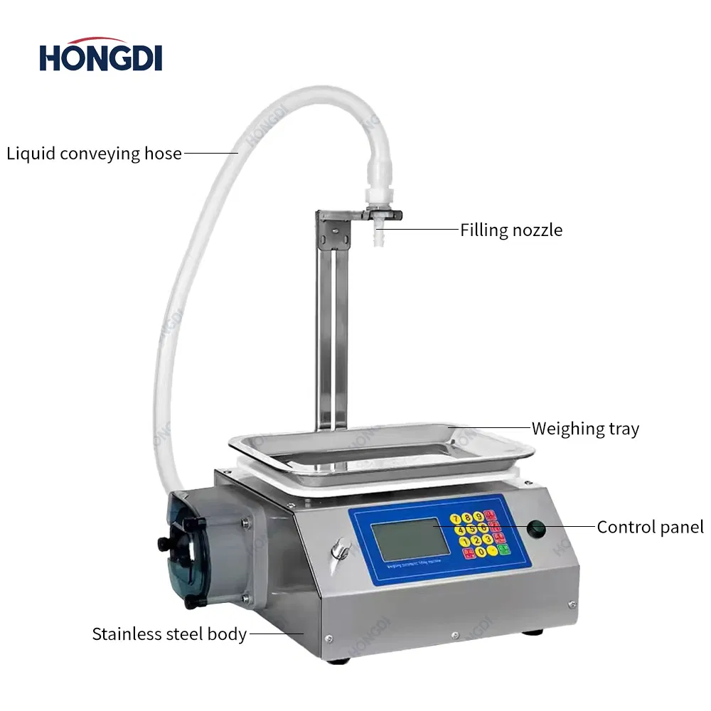 Compact Semi-Automatic Liquid and Paste Filling Machine for Honey, Peanut Butter, and Chili Sauce