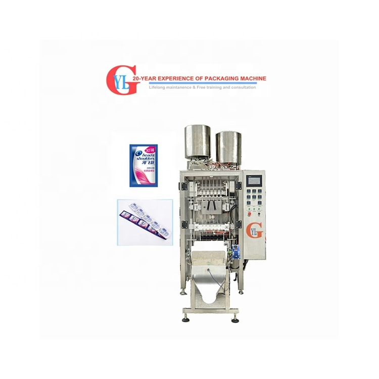Small Sachet Tomato Paste Ketchup Shampoo Facial Cream Lash Shampoo Automatic Filling Packing Machine