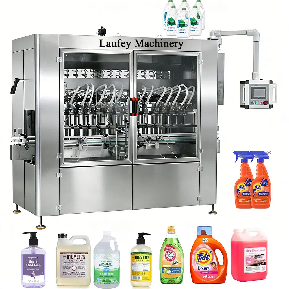 Factory Price CE Liquid Soap Hand Soap Detergent Lotion Cosmetic Bottle Automatic Oil Filling Machine Machinery Bottling Machine Filler Capping Labeling Machine
