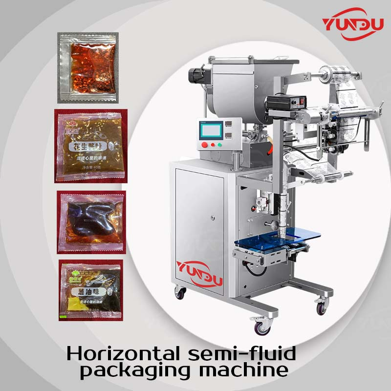 Vertical Semi-Fluid Packaging Machine for Jelly, Honey &amp; Hair Conditioner - High-Viscosity Liquid Filling System with Precision Sealing