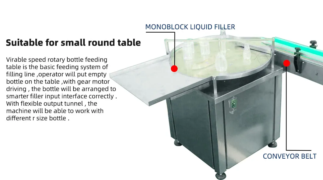 Bottle feeding table