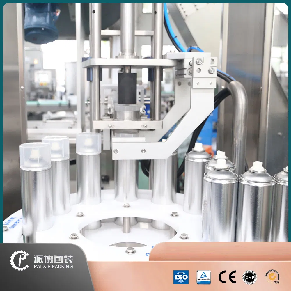 Automatic 2000 Bph Unitary Aerosol Metal Ball Metal Bottle Bag Gas Liquid Explosion -Proof Propellant Filling Machine