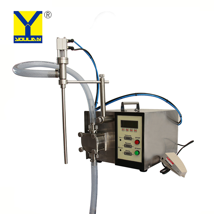 Gzd-100q High Precision Gear Pump Filling Machine for Juice Oil Honey Cosmetics Liquid Beverage Perfume