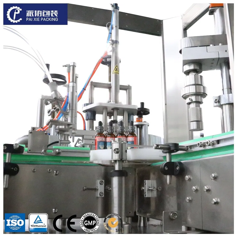 Full Automatic Servo Precision Essential Oil Perfume Glass Bottle Liquid Filling Sealing Machine for Daily Chemical Medicine Industry