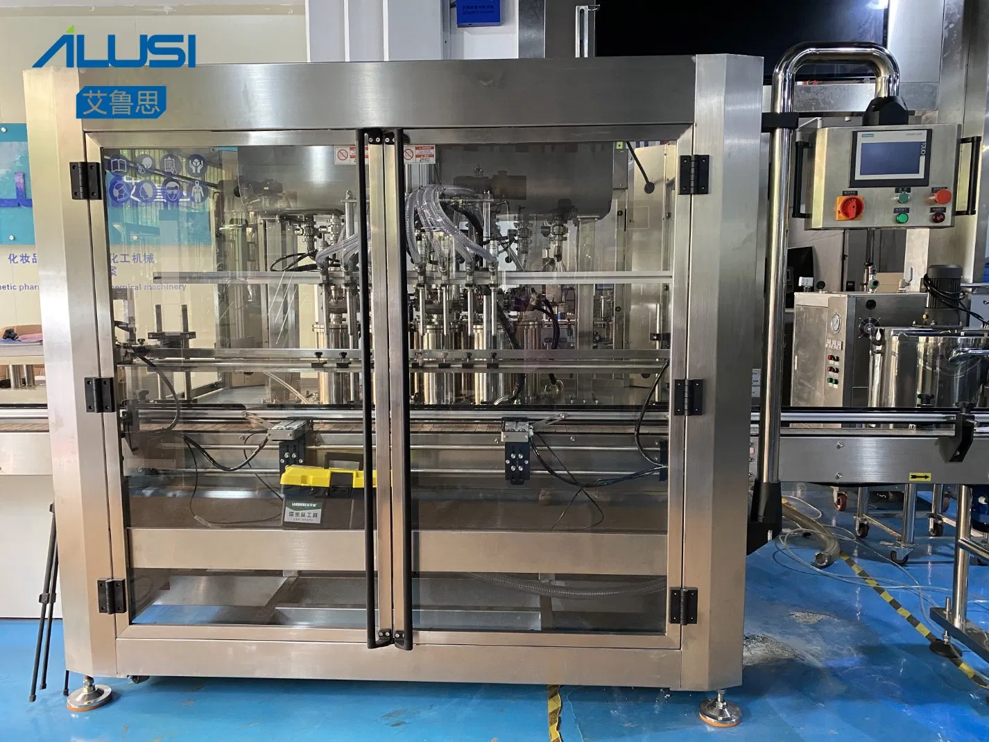 Liquid Lotion Quantitative Bottle Filling Machine Overflow Piston Automatic Eight Nozzles Filling Machinery