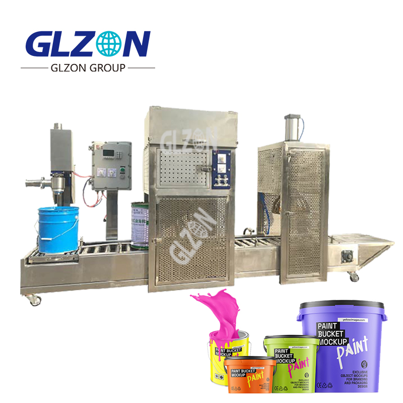 20L Drum Filling Machine 5 Gallon Pail &amp; Gallon Filling Machine Oil Liquid &amp; Jerry Can Filling Machine for Industrial Paint Production